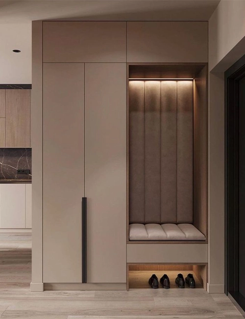 Legno Home on Instagram Modern Laminated Wardrobe for a minimalist apartment @legnohomes Get a Free online design consultation today with our internationally…