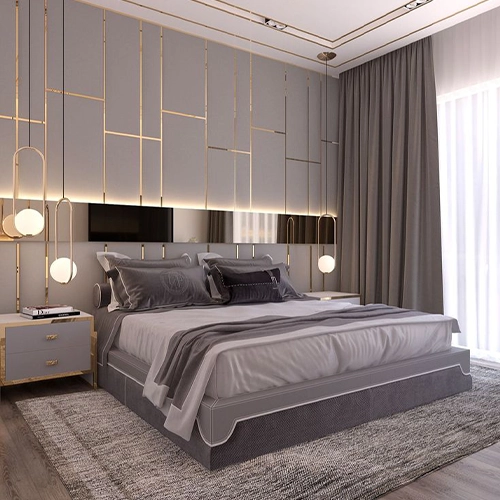 Modern style bedroom Dubai project